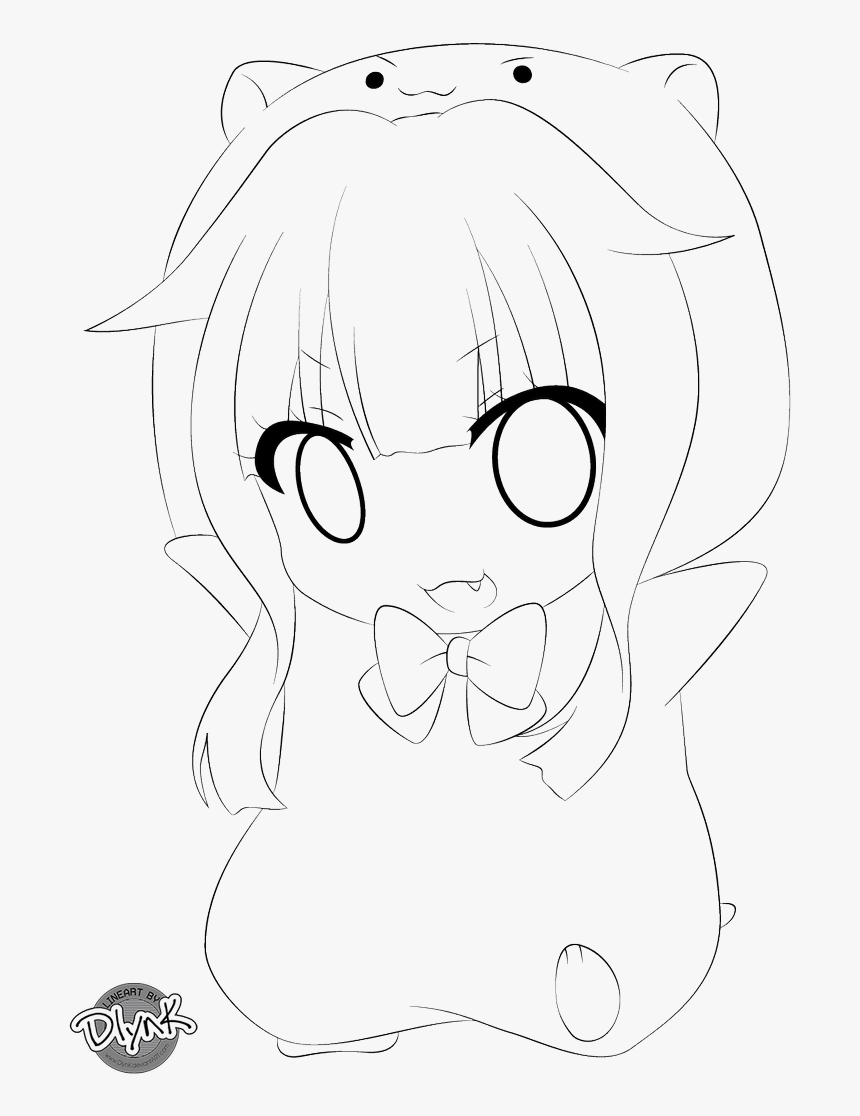 Lineart Of Hamster - Line Art, HD Png Download