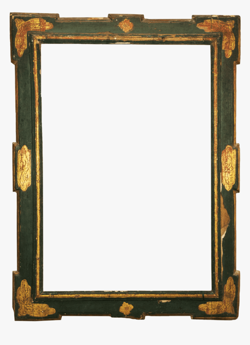Green Baroque Frame Antike Rahmen - Picture Frame, HD Png Download
