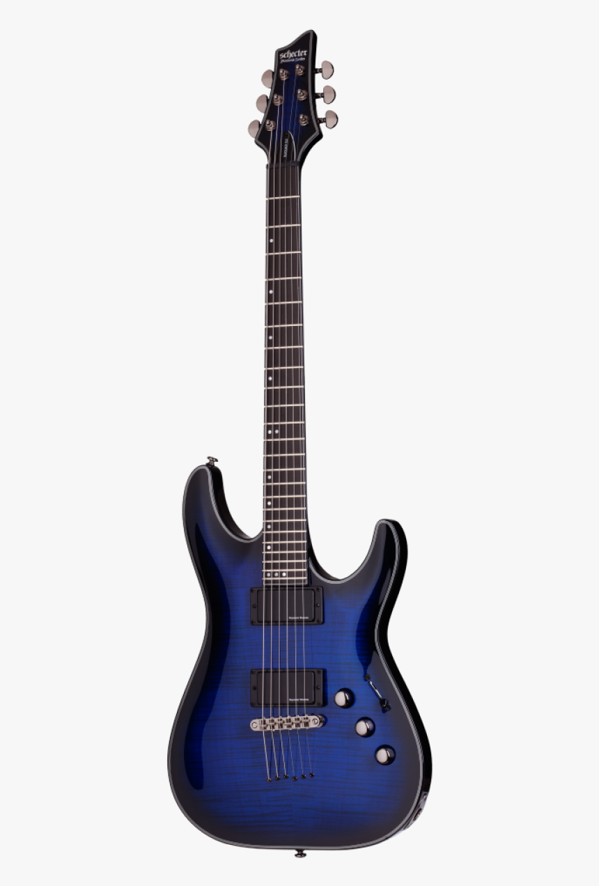Schecter Guitar Blackjack Sls C 1 Active See Thru Blue - Schecter Ocean Blue Burst, HD Png Download