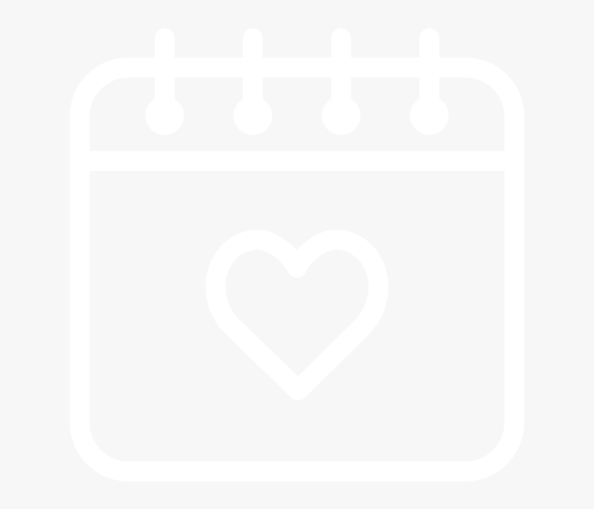 Calendar Icon - Heart, HD Png Download