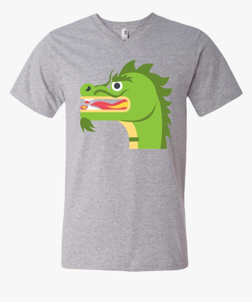 Dragon Face Emoji Men S V Neck T Shirt - Bugs Bunny Lola T Shirt, HD Png Download