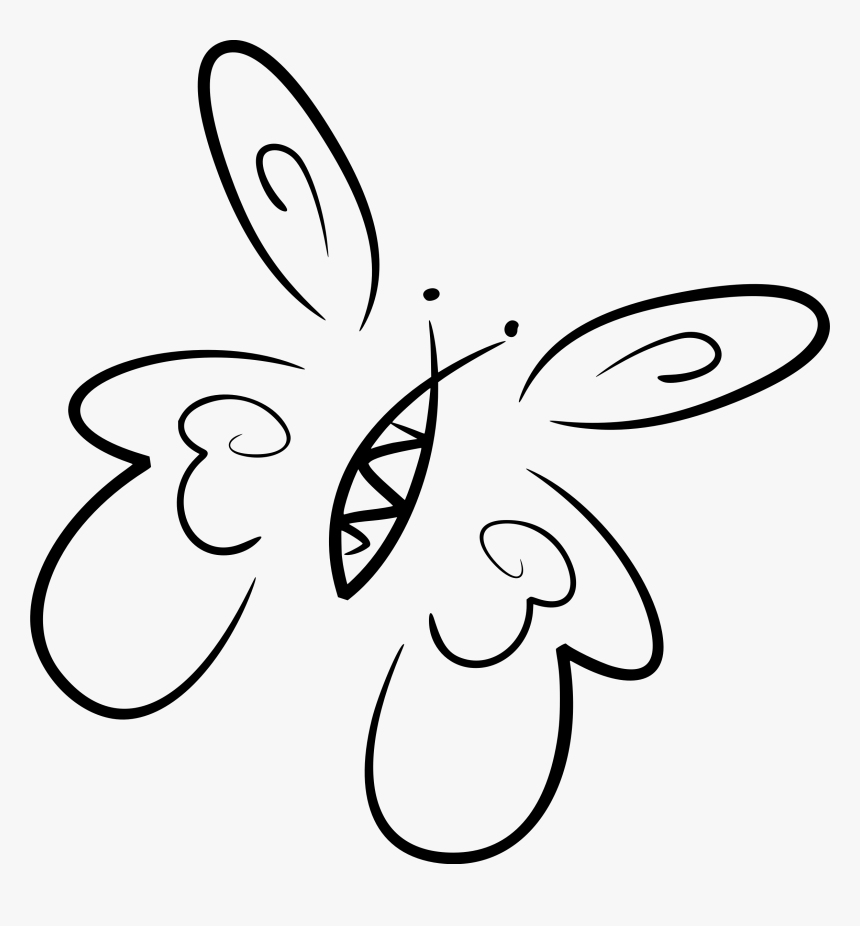 Stylised Butterfly Clipart - Stylised Butterfly, HD Png Download