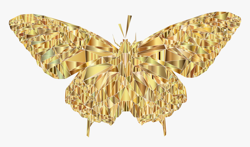 Low Poly Butterfly Prismatic 9 Clip Arts - Portable Network Graphics, HD Png Download