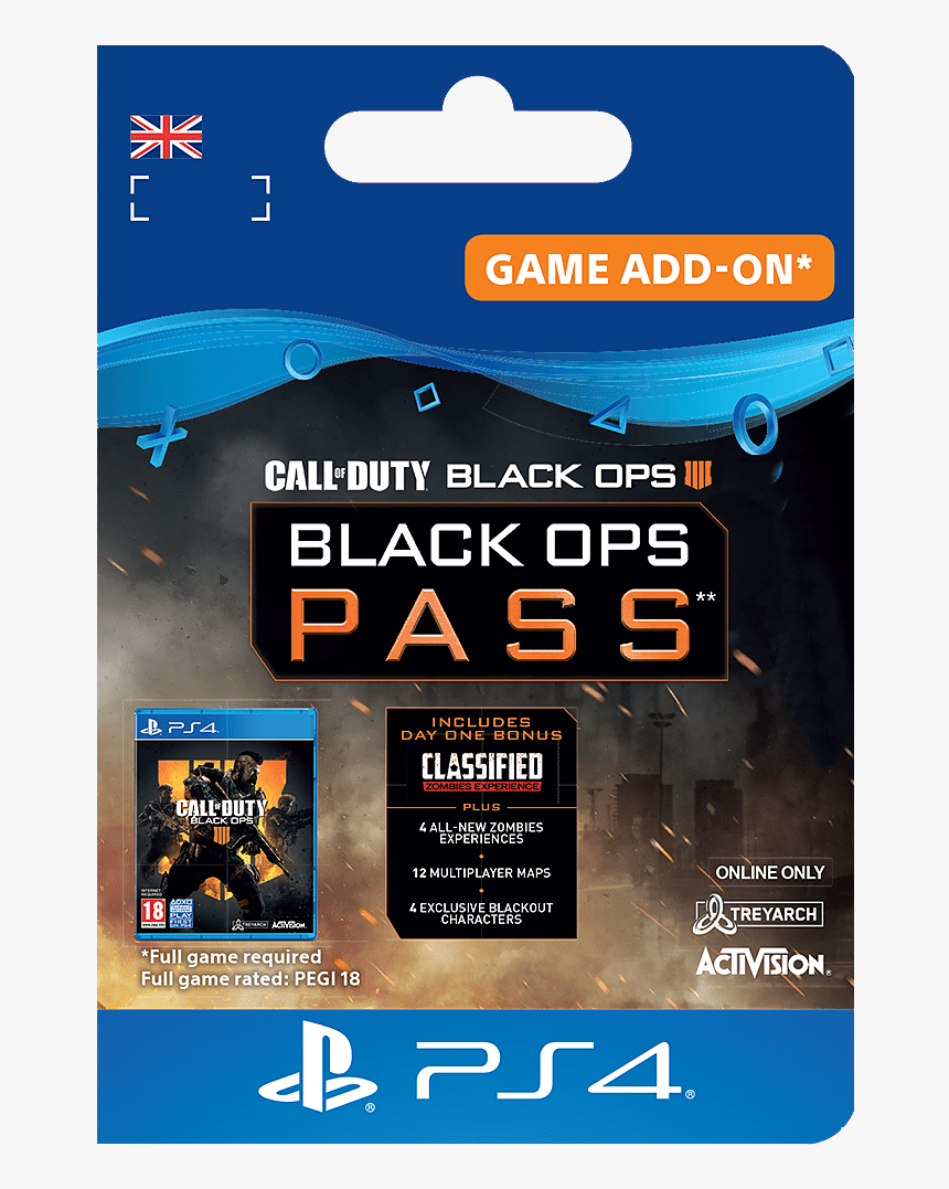 Call Of Duty Black Ops 4 Black Ops Pass Ps4, HD Png Download