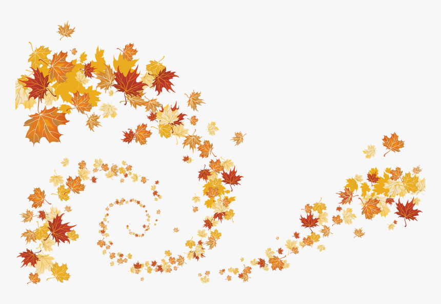 Svg Free Library Autumn Leaves Leaf Clip Art Transprent - Fall Leaves Clipart Transparent, HD Png Download