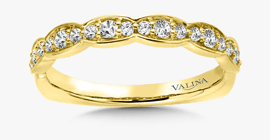 Valina Stackable Wedding Band In 14k Yellow Gold - Hand Ring Of Gold, HD Png Download