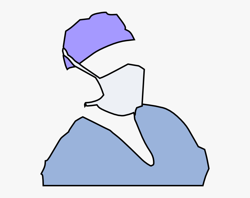 Doctors Clipart Blue - Draw A Doctors Mask, HD Png Download