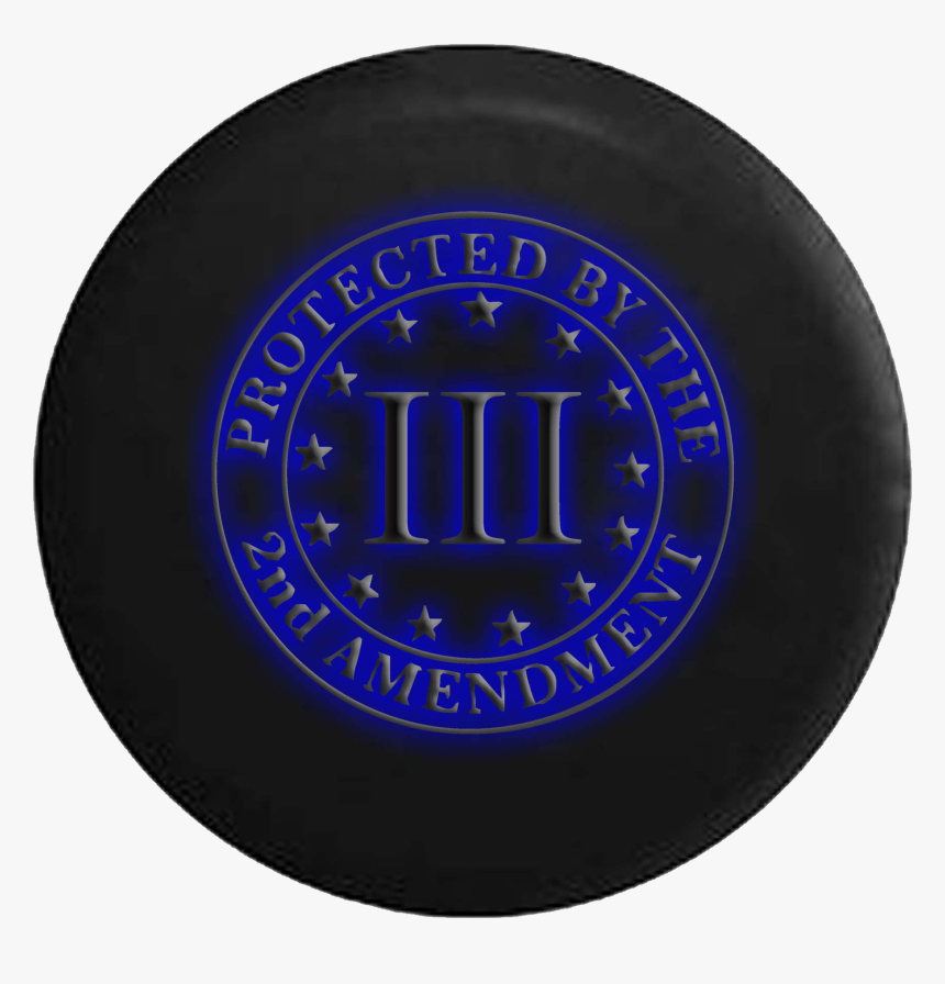 Glowing 2nd Amendment Gun Jeep Off Road Rv Camper Spare - Circle, HD Png Download