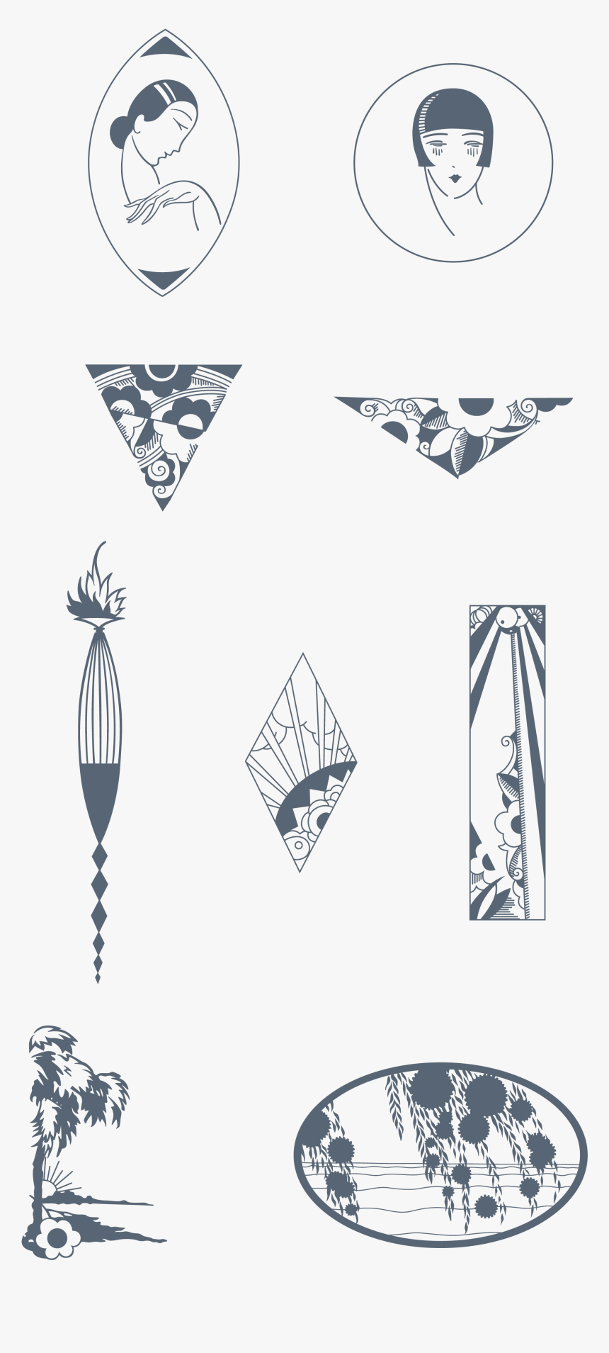 Art Nouveau Style Logo, HD Png Download