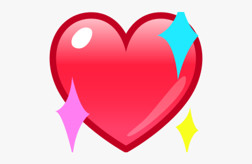 Sparkles Clipart Emoji - Heart Sparkle, HD Png Download