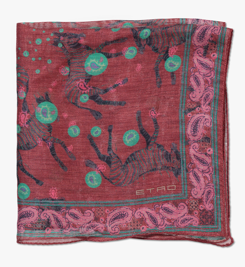 Pink Zebra Pocket Square - Wool, HD Png Download