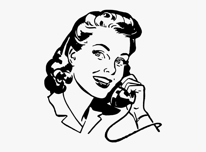 Telephone - Retro Clip Art Free, HD Png Download