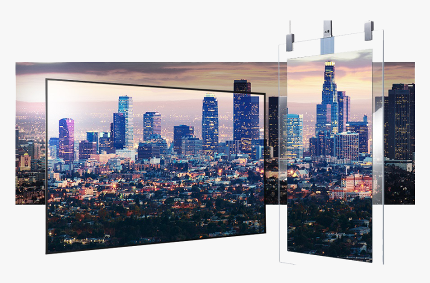 Oled On Hanging Glass - Cityscape, HD Png Download