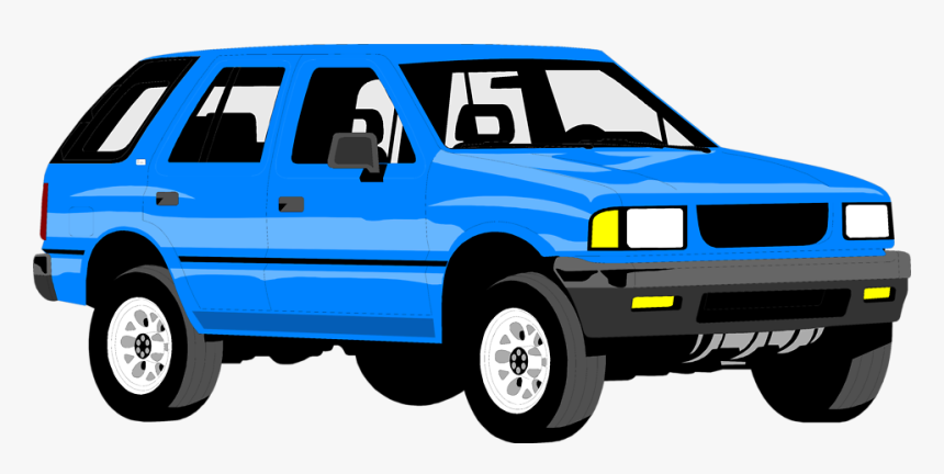 Free Stock Photo Illustration - Clip Art Car Suv, HD Png Download