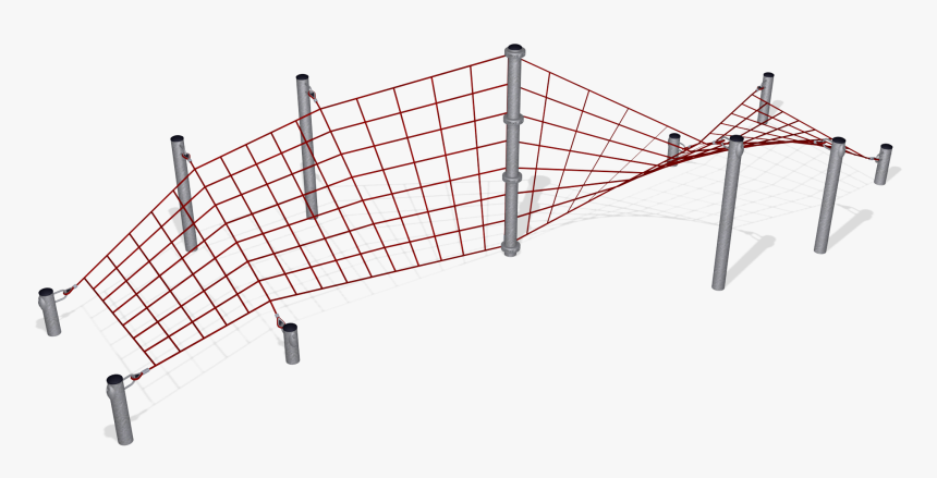 Corkscrew Play Net With Steel Posts - Диаграмма Направленности Яги Уда, HD Png Download