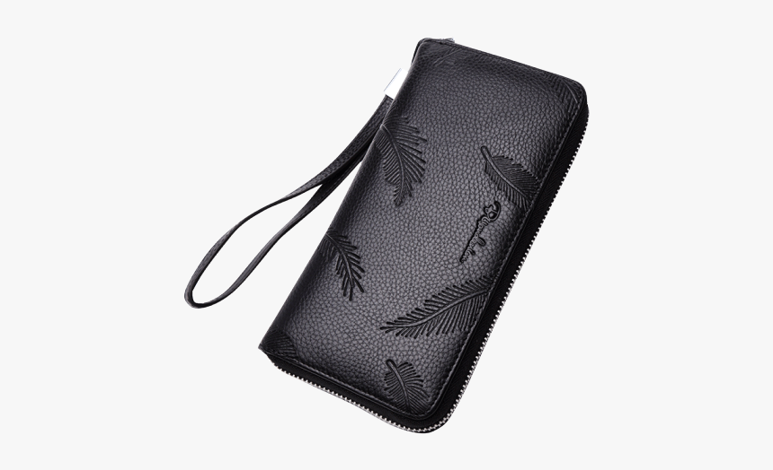 Fashion Cowhide Leather Long Wallet Male Zipper Clutch - Wallet, HD Png Download
