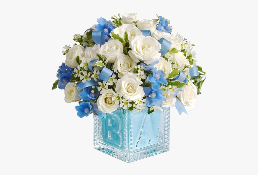 Baby Boy Bouquet Flowers, HD Png Download