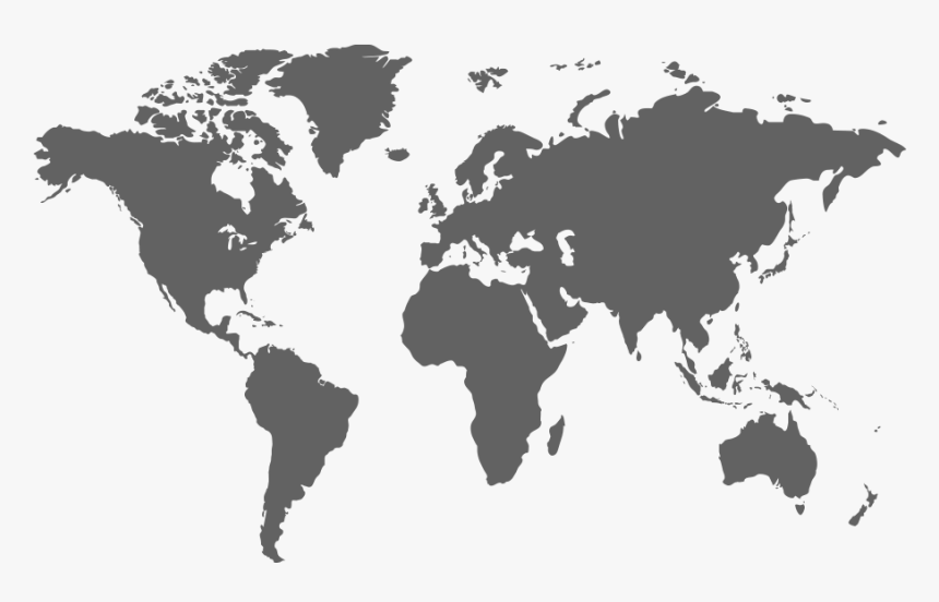 World Map Flat Color, HD Png Download