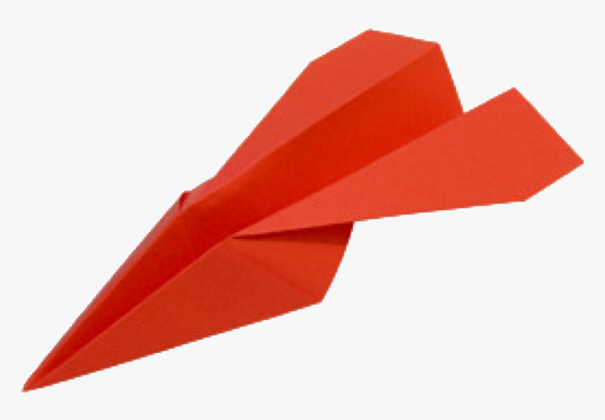 Red Paper Plane Png, Transparent Png