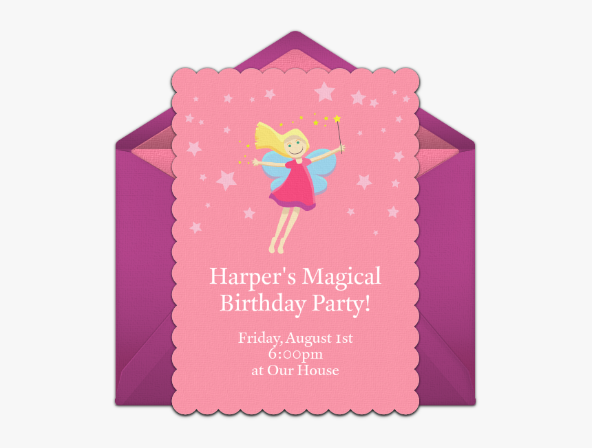 Clip Art Fairy Invitations - Party, HD Png Download