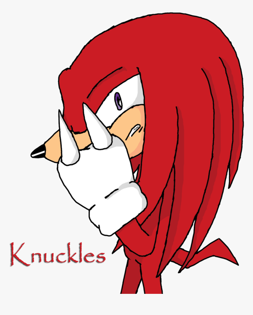 Knuckles Old Sketch Weasyl - Cartoon, HD Png Download