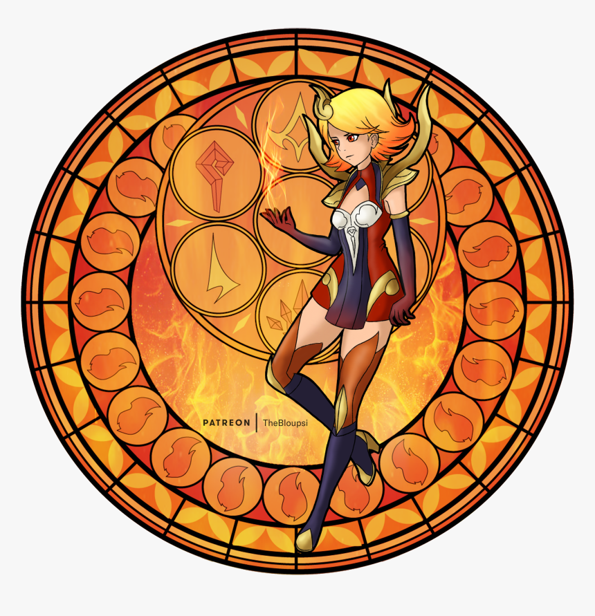 Kingdom Hearts Frisk And Chara Circle, HD Png Download