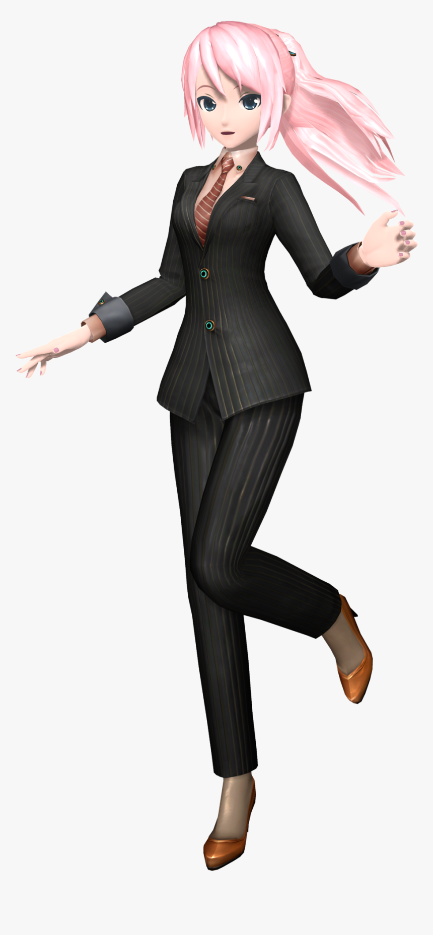 Mmd Hello Worker Luka , Png Download - Luka Megurine Hello Worker, Transparent Png