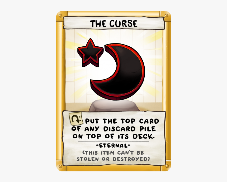 The Curse - Binding Of Isaac Four Souls Loot Card, HD Png Download