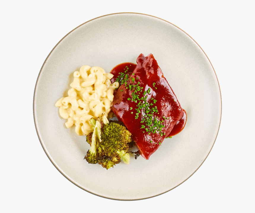 Bbq Ribs With Cheese Broccoli, HD Png Download
