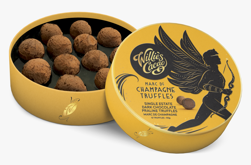 Willie's Cacao Marc De Champagne Truffles 110g, HD Png Download