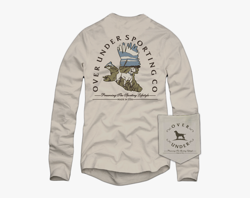 L/s Busted Covey T-shirt Oyster - Over Under Shirts, HD Png Download