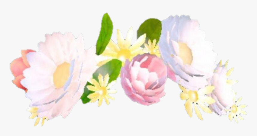 Flowers Snapchat Overlay Tumblr Corona Crown Pink Rosa - Snapchat Flower Crown Png, Transparent Png
