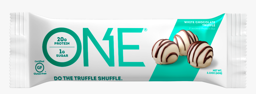 One Bar White Chocolate Truffle Protein Bar - One Bar Peanut Butter Cup, HD Png Download