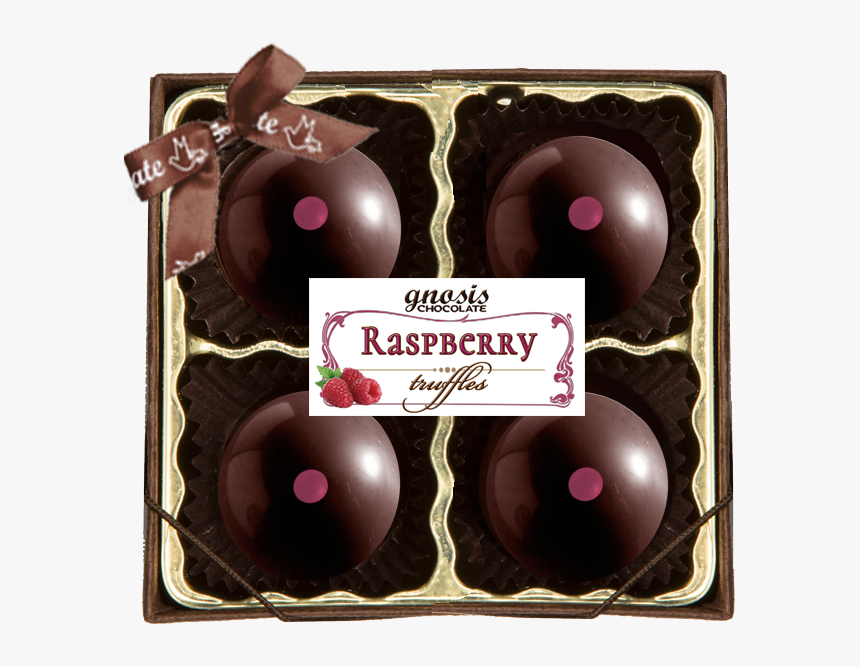 Raspberry 4pc With Label - Chocolate, HD Png Download , Transparent Png ...