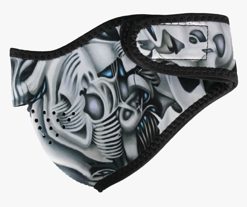 Bio Mechanical Neoprene Half Mask 
 Class Lazyload - Mask, HD Png Download