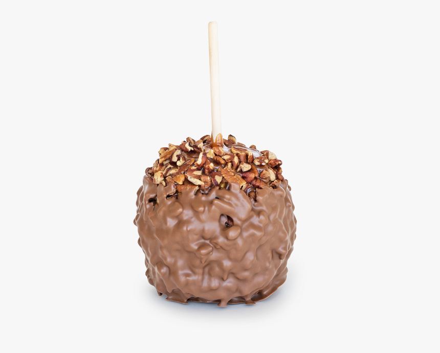 Chocolate Pecan Specialty Gourmet Caramel Apple - Birthday Cake, HD Png Download