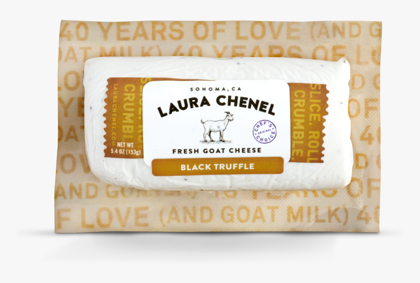 Laura Chenel Black Truffle Goat Cheese, HD Png Download
