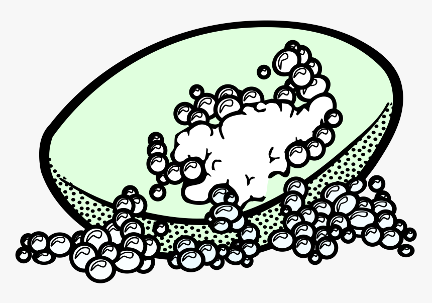 Coloured Clip Arts - Transparent Bar Of Soap Clipart Black And White, HD Png Download