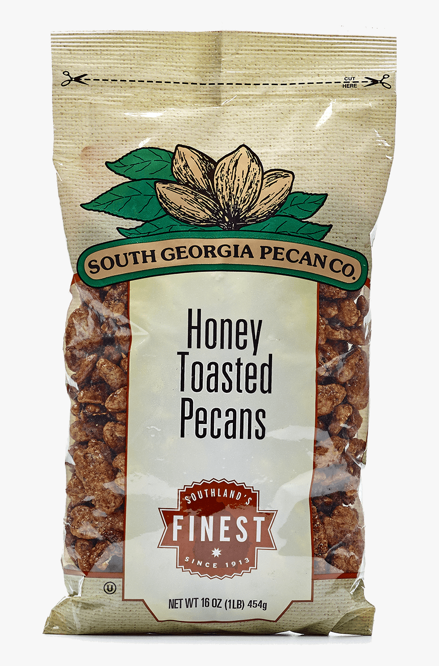 Honey Roasted Halves Bag - Georgia Honey Roasted Pecans, HD Png Download