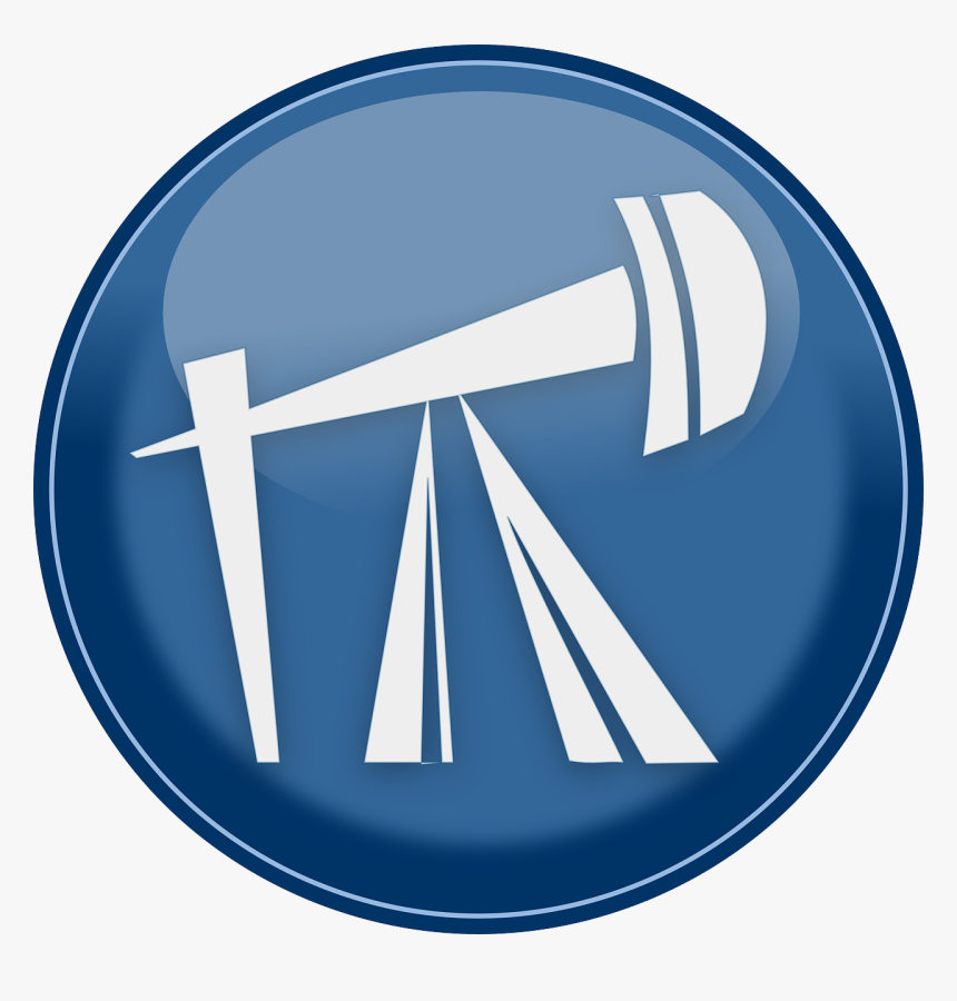 Energy, Oil, Petroleum, Refinery, Button, Blue, Glossy - Oil Rig Icon Pixabay, HD Png Download