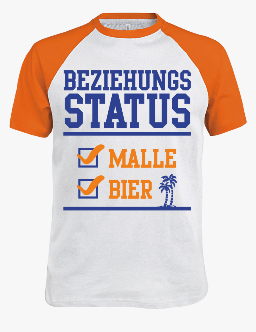 Männer T-shirt Beziehungsstatus Malle Bier - Active Shirt, HD Png Download