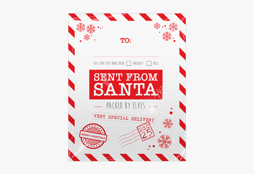 Christmas Printed Santa Sacks - Parallel, HD Png Download