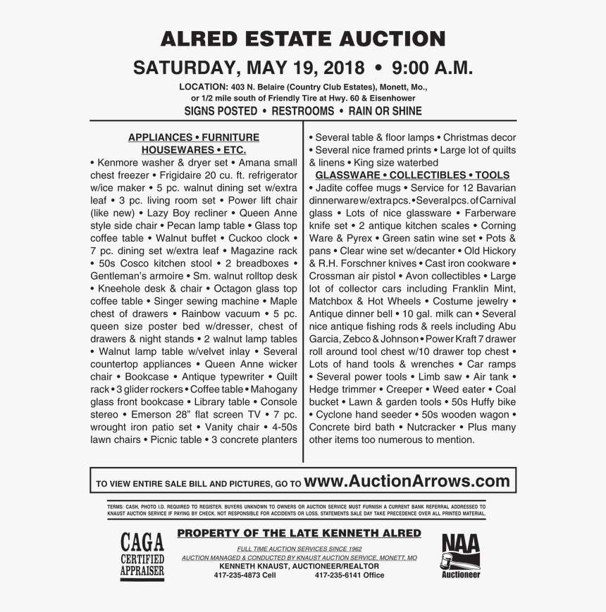 Transparent Click Here Arrow Png - National Auctioneers Association, Png Download