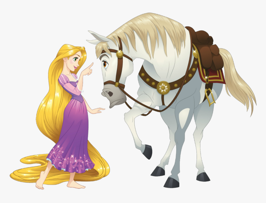 Nuevo Artwork/png En Hd De Rapunzel Con Maximus - Rapunzel And Maximus, Transparent Png