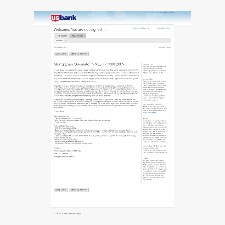 Us Bank, HD Png Download