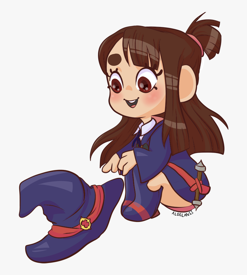 Little Witch Academia Akko Here  

ready As A Sticker - Cartoon, HD Png Download