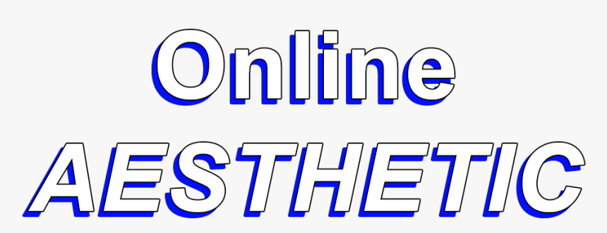 80s Transparent Vintage Aesthetic - Electric Blue, HD Png Download