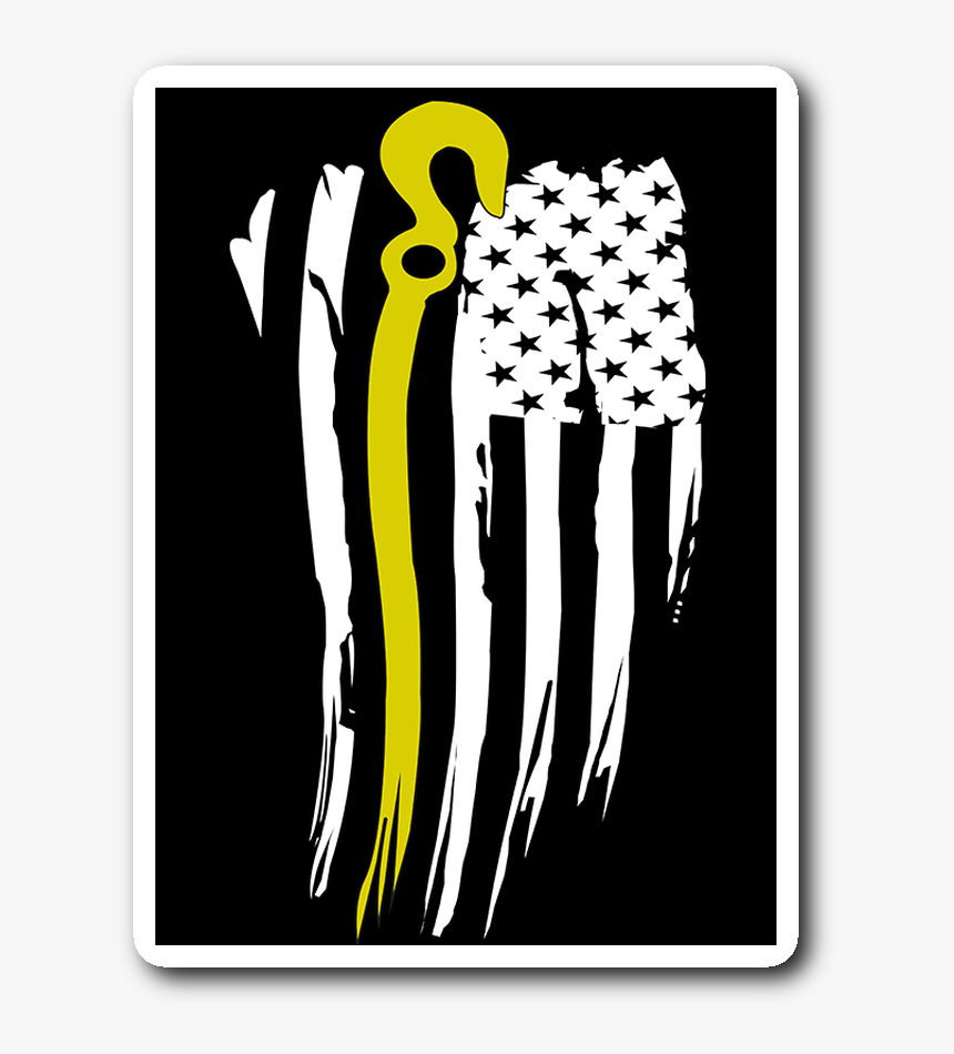 Thin Yellow Line Sticker 
 Class Lazyload Lazyload - Tow Lives Matter Decal, HD Png Download