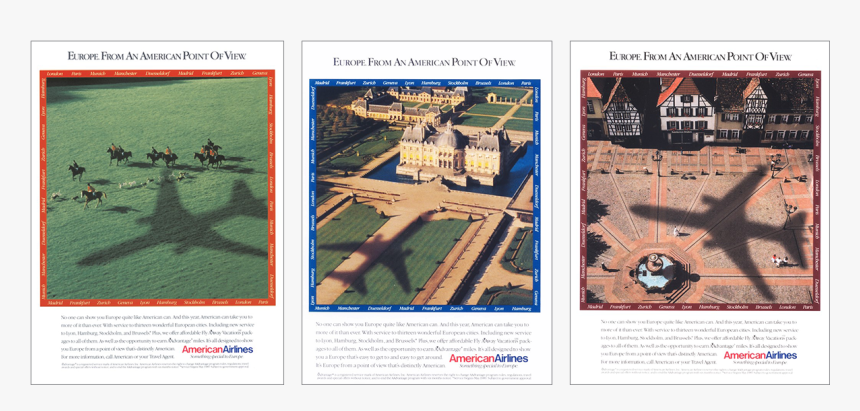 American Airlines Magazine And Television Campaign - American Airlines Ad, HD Png Download