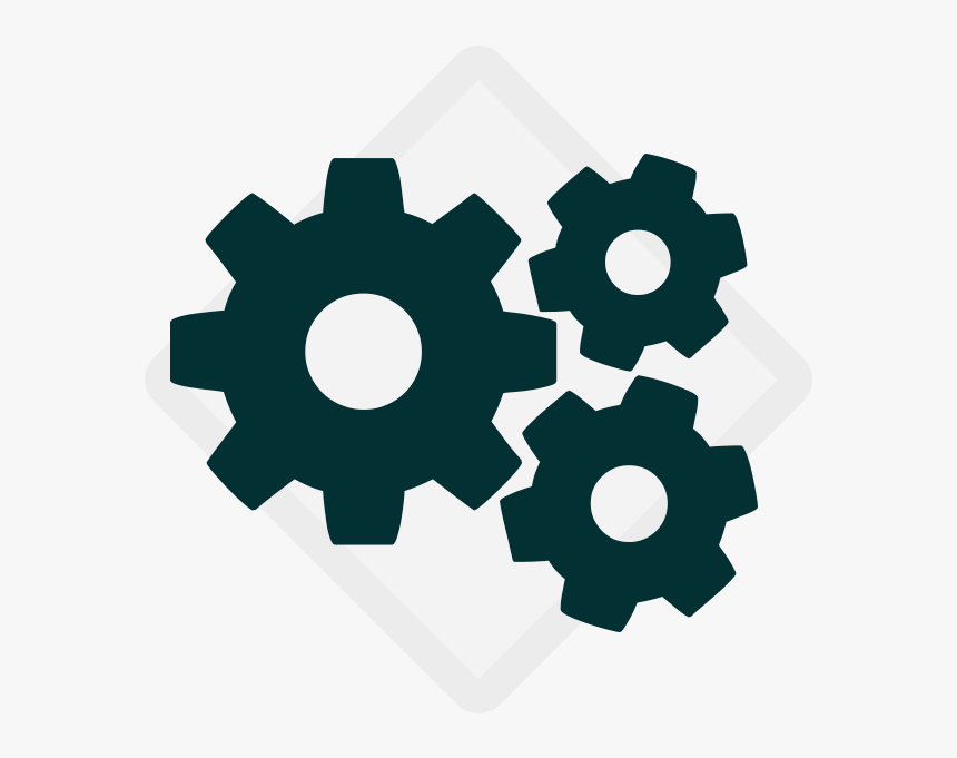 Icon Mechanical Clipart , Png Download - Gears Black And White, Transparent Png